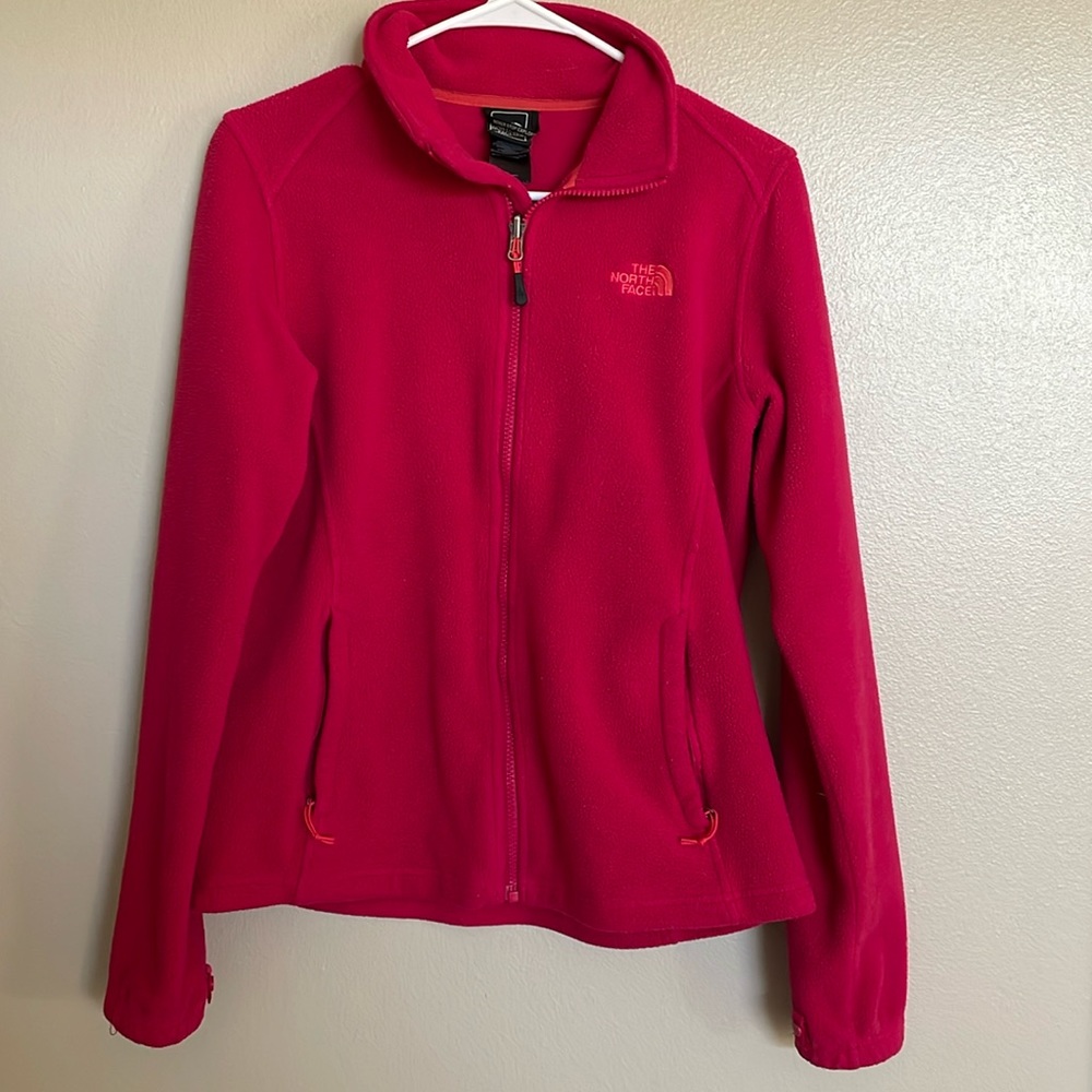 The North Face Women's Pink Fleece Jacket Size Medium